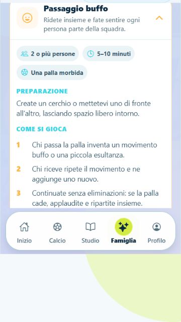 GJ Soccer Familienspiel auf dem Smartphone